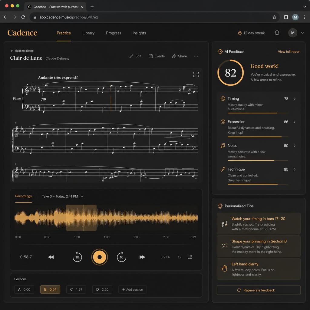 Cadence — Music · Web